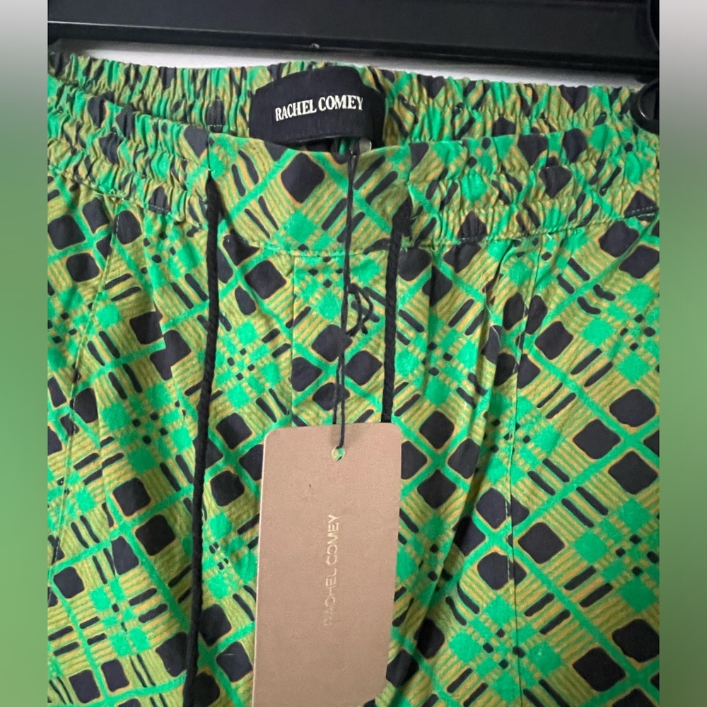 NWT Rachel Comey Green Multi Drawstring Pants